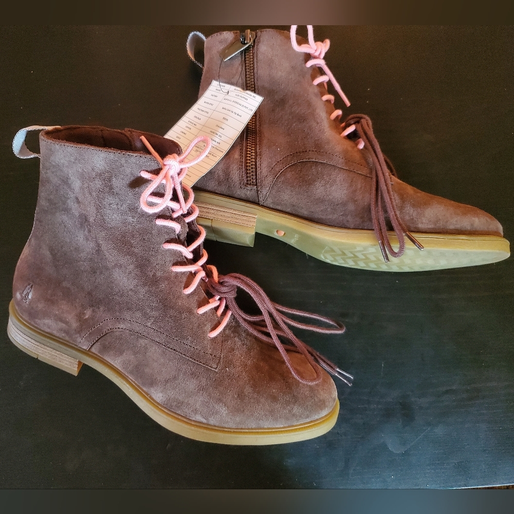 Hush Puppies lace up zip boots